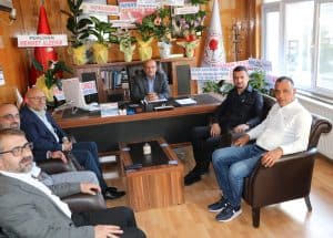 BELEDİYE BAŞKANIMIZA HAYIRLI OLSUN ZİYARETİ